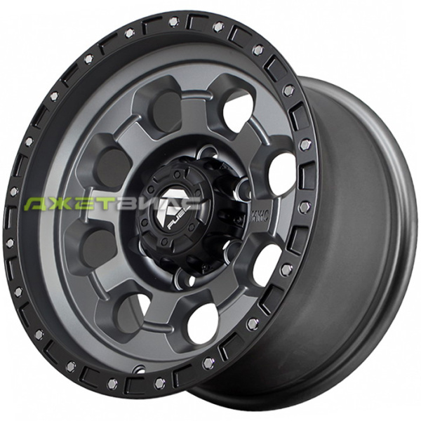 Литой диск FF Q820-1240 R15 8J 6x139.7 ET0 DIA 110.1 Matt Gunmetal with Matt Black