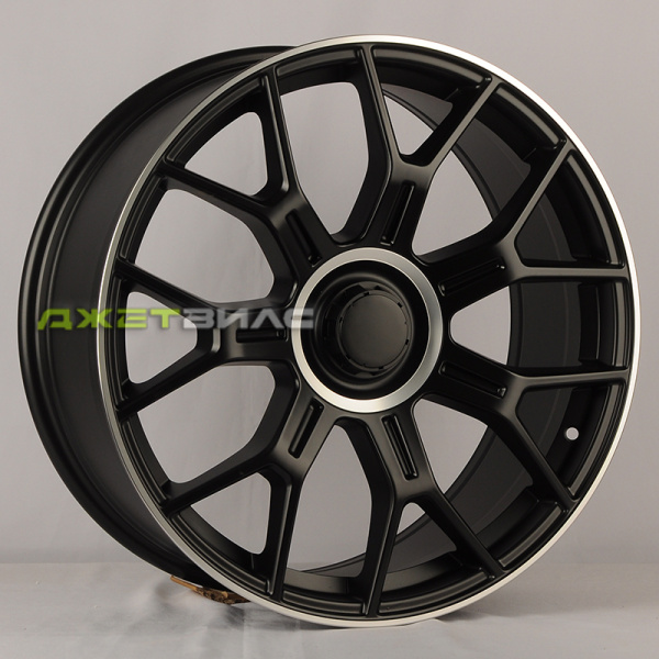 Литой диск Jetwheel Y1188 R20 9.5J 5x112 ET38 DIA 66.6 Black Matt With Lip Polish