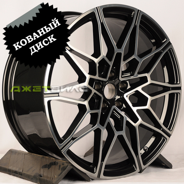 Кованый диск JETFORGED CR03053 R19 9.5J 5x112 ET38 DIA 66.56 Gloss Black With Transparent Black Face