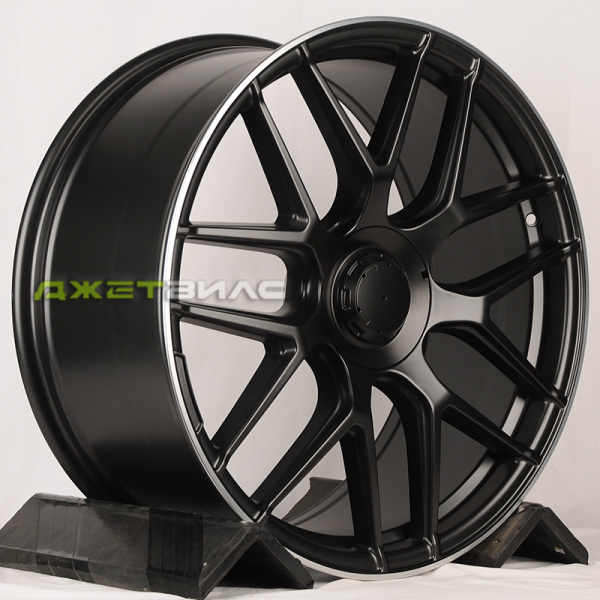 Литой диск Jetwheel BK5318 R21 9.5J 5x112 ET22 DIA 66.6 Black Matt With Lip Polish