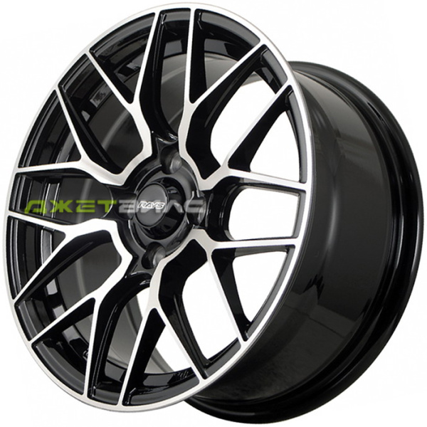 Литой диск FF SH7091-1457 R15 7J 4x100 ET35 DIA 73.1 Black Machined Face