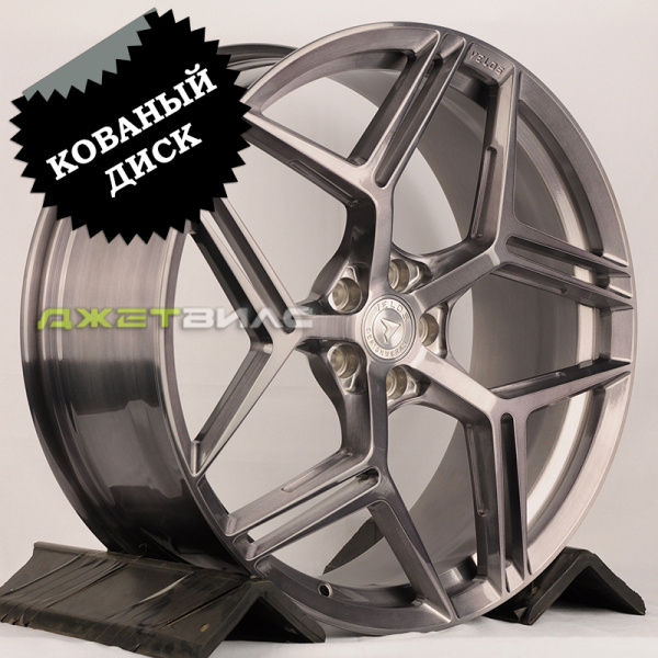 Кованый диск JETFORGED 086 R21 8.5J 5x108 ET35 DIA 63.3 Brusched Grey