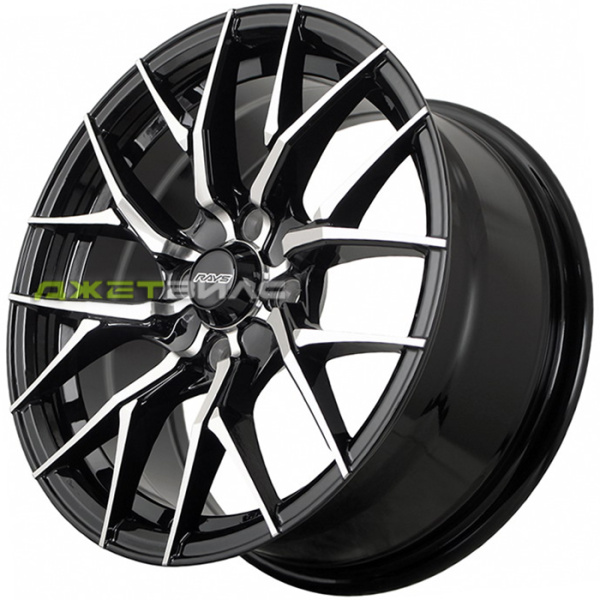 Литой диск FF SH7095-1458 R15 7J 4x100 ET38 DIA 73.1 Black Machined Face