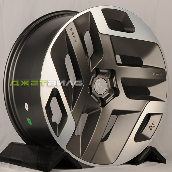 Литой диск KoKo Kuture 0371 R22 9.5J 5x120 ET45 DIA 72.6 Satin Grey Machined Face