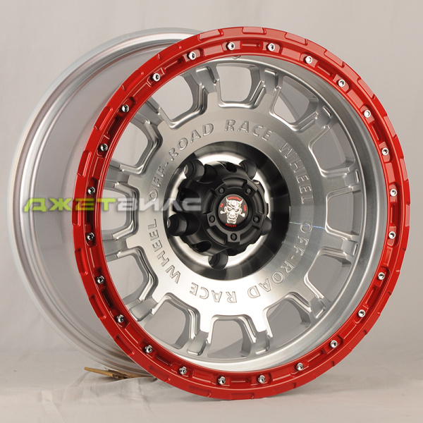 Литой диск Jetwheel FBX034-7 R17 8.5J 5x108 ET0 DIA 60.1 SMF+REDLIP+RIVETS