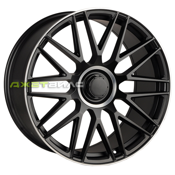 Литой диск Jetwheel Y0207 R20 9.5J 5x112 ET43 DIA 66.6 Black Matt With Lip Polish