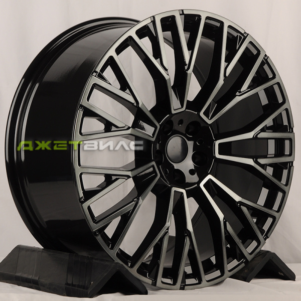 Литой диск Jetwheel 3S1111 R22 10.5J 5x112 ET43 DIA 66.6 BKF black clear (MB-B)