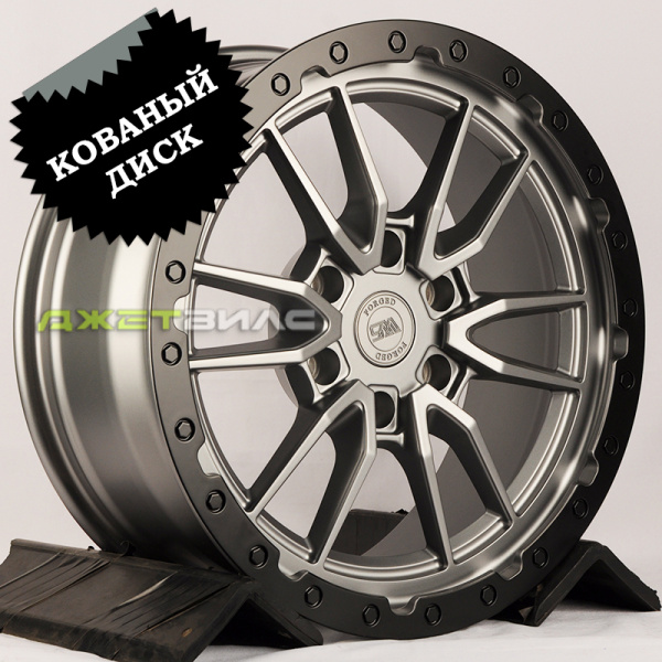 Кованый диск JETFORGED 111 R19 8.0J 6x139.7 ET25 DIA 106.1 Matt Graphite Inside Rim Satin Black