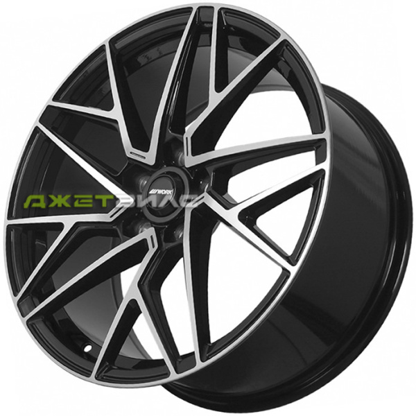 Литой диск FF SH7143-1729 R18 8.5J 5x114.3 ET42 DIA 73.1 Black Machined Face