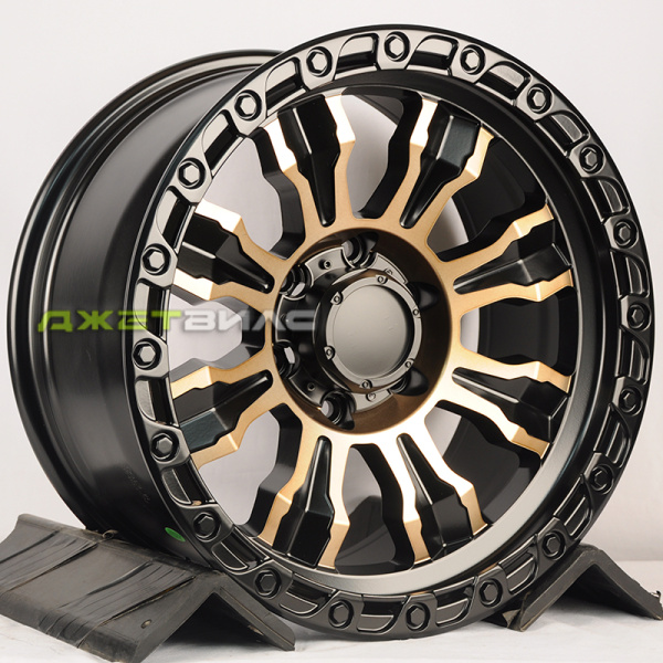 Литой диск Jetwheel FBX087-7 R17 9J 5x127 ET-12 DIA 71.5 MBF+Bronze