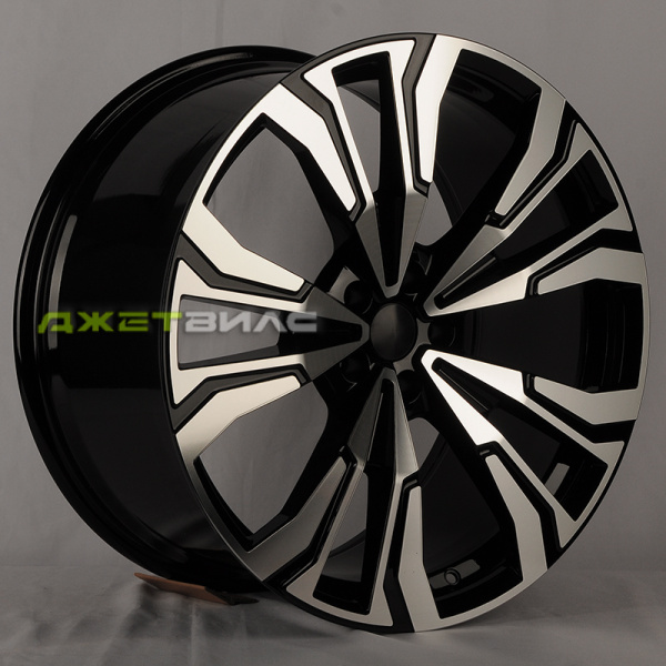 Литой диск Jetwheel 4337 R21 10.5J 5x112 ET43 DIA 66.6 Black Machine Face