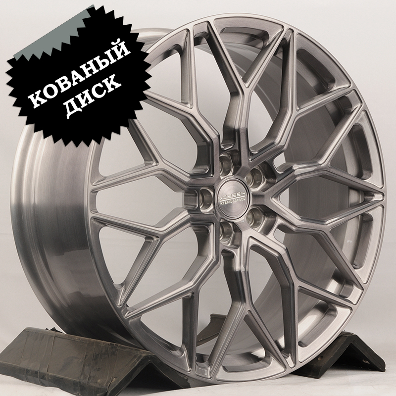 Кованый диск JETFORGED 075 R21 8.5J 5x108 ET45 Кованый диск JETFORGED 075 R21 8.5J 5x108 ET45 DIA 63.4 Brusched Grey