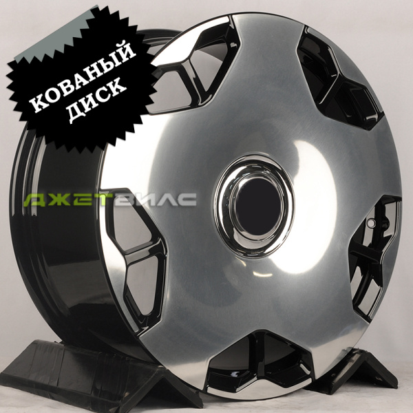 Кованый диск JETFORGED RGW10925 R22 9.5J 5x108 ET38 DIA 63.3 Gloss Black Machine Face