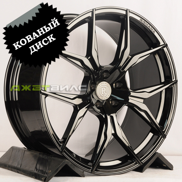 Кованый диск JETFORGED RGW867 R21 9.5J 5x112 ET31 DIA 66.56 Gloss Black+Aluminum Cap