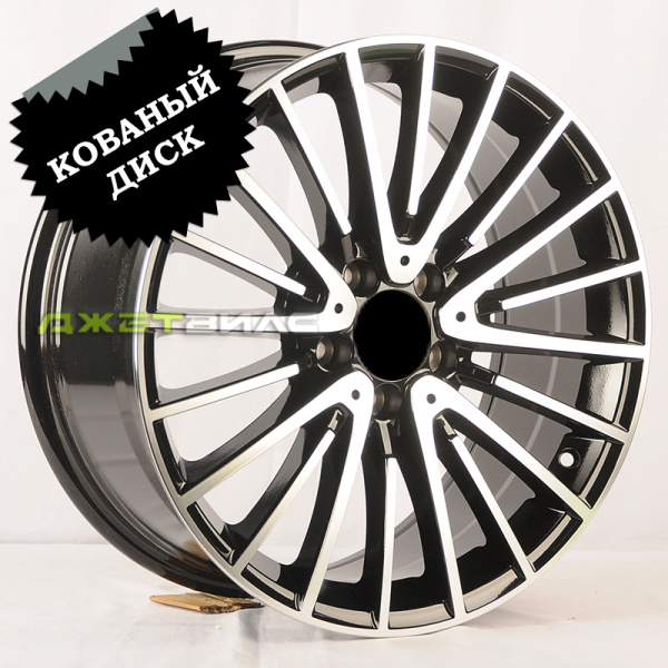 Кованый диск JETFORGED S3192502-62 R22 10J 5x112 ET44 DIA 66.56 Gloss Black Machined Face