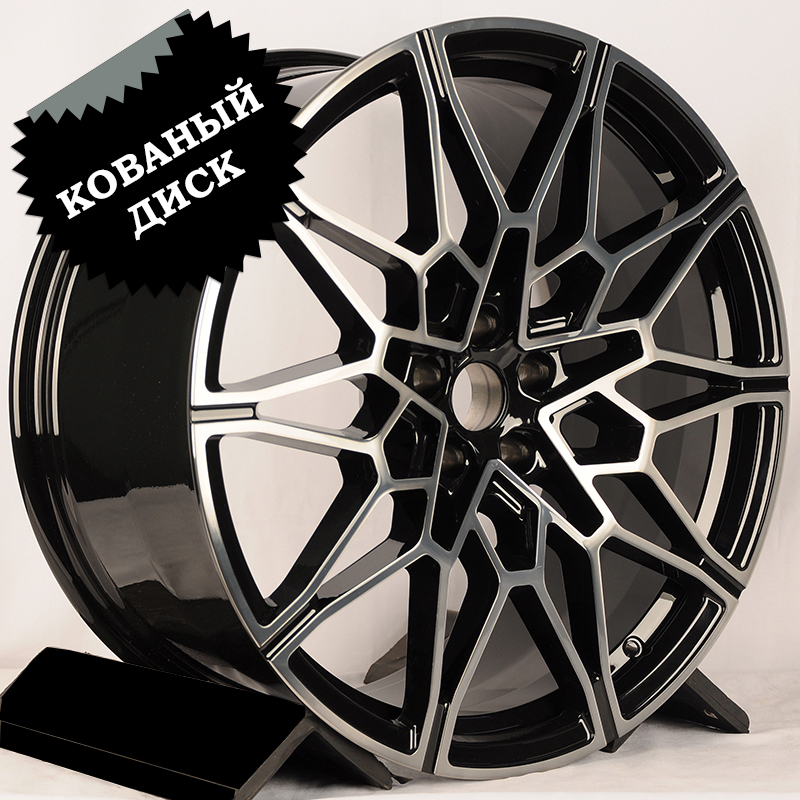 Кованый диск JETFORGED RGW1842 R22 9.5J 5x112 ET32 Кованый диск JETFORGED RGW1842 R22 9.5J 5x112 ET32 DIA 66.56 Gloss Black Brush With Dark Tint