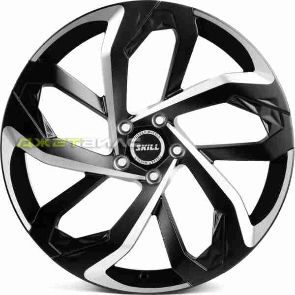 Кованый диск SKILL CS515-SL220 R20 8.5J 5x114.3 ET35 DIA 60.1 Чёрный Матовый + Зеркальная Полировка
