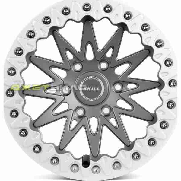 Кованый диск SKILL SB013-SB387 R17 9J 6x139.7 ET25 DIA 106.1 Графит Матовый + Серебрянный Обод