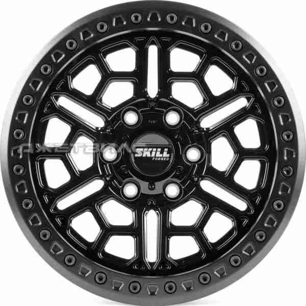 Кованый диск SKILL SB077-SB388 R17 9.5J 6x139.7 ET-44 DIA 106.1 Чёрный