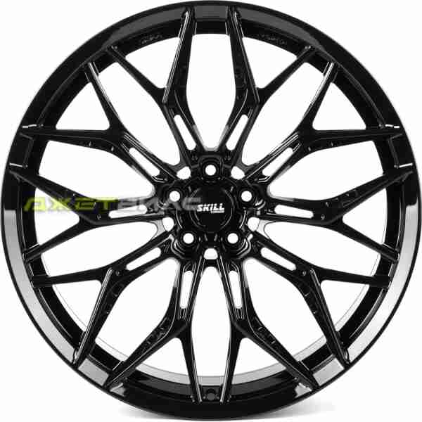 Кованый диск SKILL SL168-SV483 R22 10J 5x112 ET21 DIA 66.5 Чёрный Глянцевый