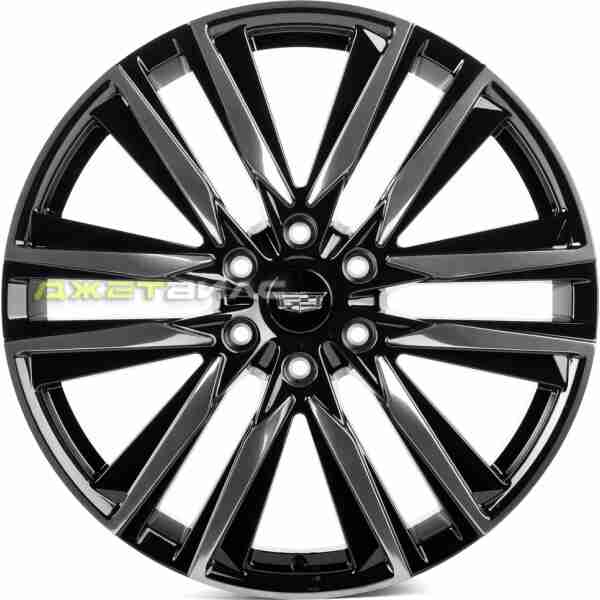 Кованый диск SKILL SL203-SL251 R22 9J 6x139.7 ET28 DIA 78.1 Чёрный Глянцевый + Полировка + Тёмный Лак