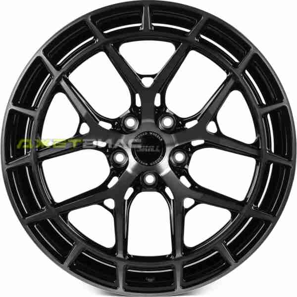 Кованый диск SKILL SL399-SB562 R20 8.5J 5x120 ET30 DIA 72.6 Чёрный Глянцевый + Полированные Спицы + Темный Лак