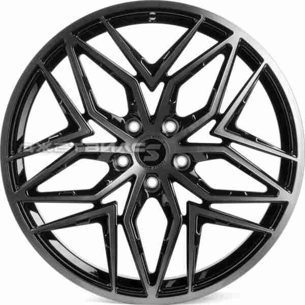 Кованый диск SKILL SL428 R21 9J 5x120 ET33 DIA 62.55 Чёрный + Полированный Обод