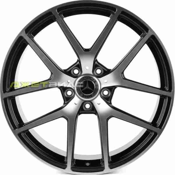 Кованый диск SKILL SL465-CS414 R21 10J 5x130 ET33 DIA 84.1 Чёрный Матовый + Полированные Спицы