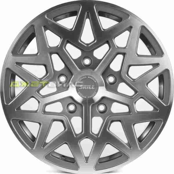Кованый диск SKILL SL510-CT355 R18 8.5J 5x150 ET40 DIA 110.1 Графит Глянцевый + Полированные Спицы
