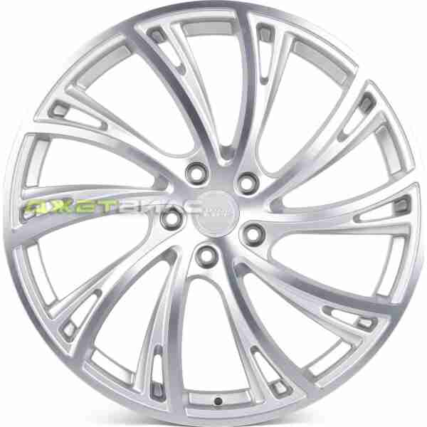 Кованый диск SKILL SL523-CS277 R21 9J 5x120 ET40 DIA 66.1 Серебро Матовое + Полированные Спицы