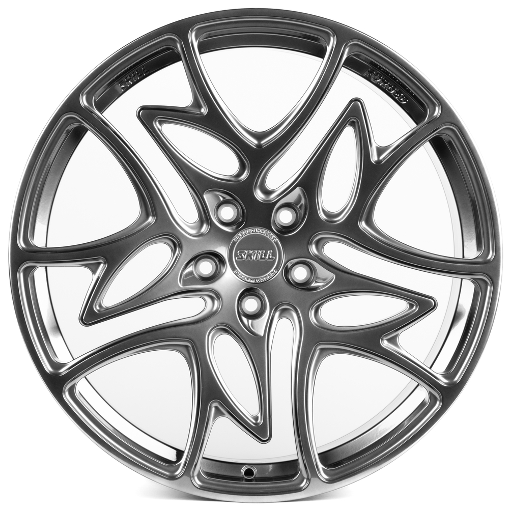 Кованый диск SKILL SL527-CS277 R21 9.5J 5x120 ET40 Кованый диск SKILL SL527-CS277 R21 9.5J 5x120 ET40 DIA 62.5 Серебро Тёмное