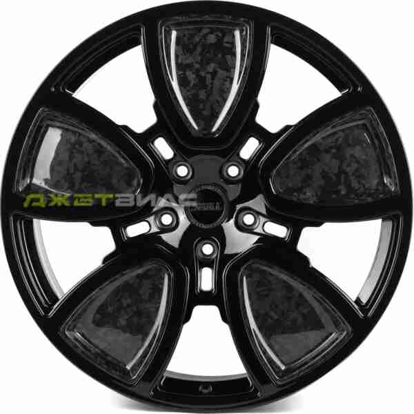 Кованый диск SKILL SL805-SB595 R22 10J 5x130 ET20 DIA 84.1 Чёрный Глянцевый + Карбон Sfc06