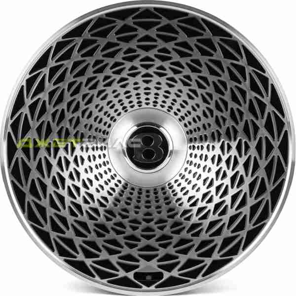 Кованый диск SKILL SL998-SL253 R22 10J 5x130 ET20 DIA 71.5 Черный Глянец + Полированые Спицы