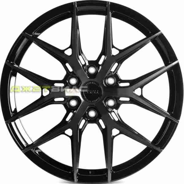 Кованый диск SKILL SV110-SK348 R21 9J 6x139.7 ET50 DIA 95.1 Чёрный Глянцевый + Полированные Спицы + Темный Лак
