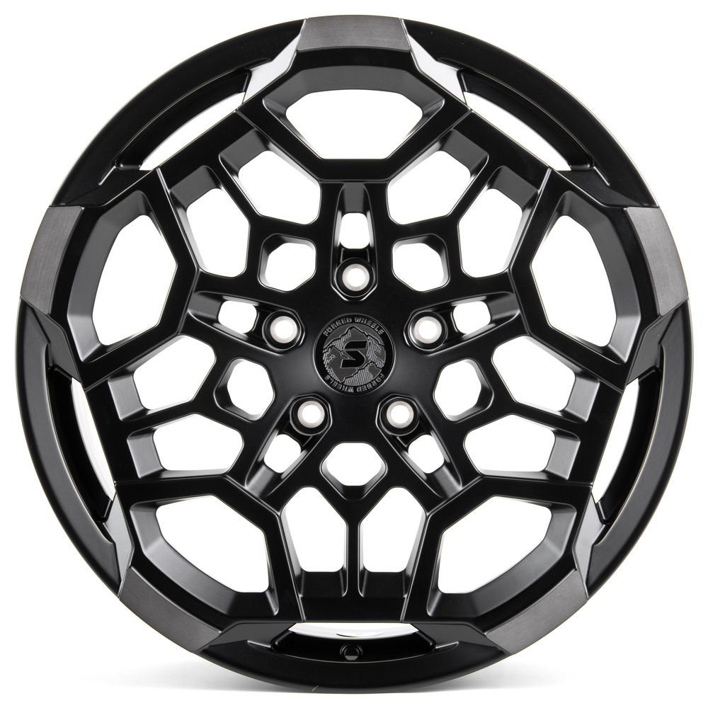 Кованый диск SKILL SV171-CS411 R20 8.5J 5x127 ET20 Кованый диск SKILL SV171-CS411 R20 8.5J 5x127 ET20 DIA 71.5 чёрный матовый + полировка + тёмный лак SK51