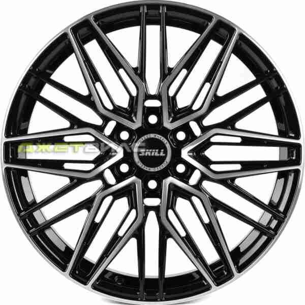 Кованый диск SKILL SV178-SK316 R19 8J 6x114.3 ET46 DIA 67.1 Чёрный Глянцевый + Полированные Спицы