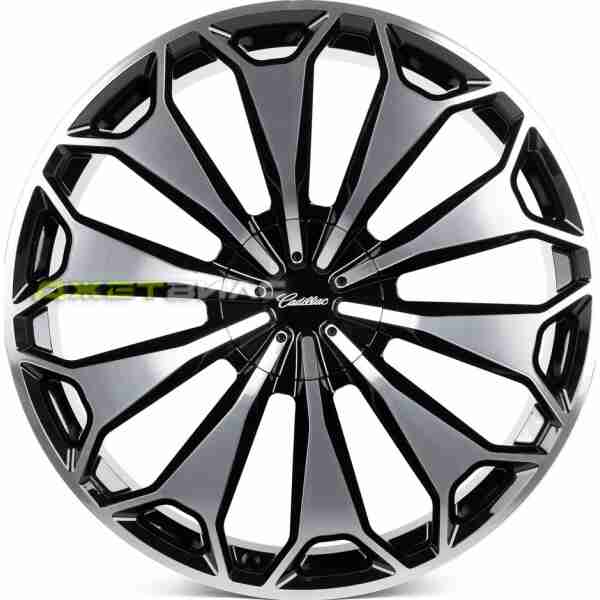 Кованый диск SKILL SV179-SL115 R24 10J 6x139.7 ET30 DIA 78.1 Чёрный Глянцевый + Полировка + Чёрный Лак