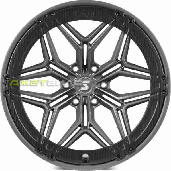 Кованый диск SKILL SV185-SB595 R22 10J 6x139.7 ET-10 DIA 77.8 Графит Матовый + Карбон Sfc11