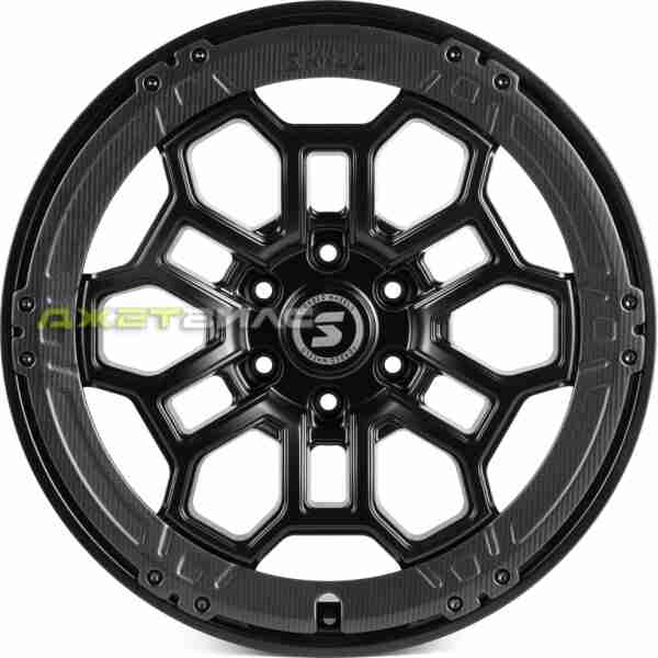 Кованый диск SKILL SV187-CS442 R22 9J 6x139.7 ET45 DIA 95.1 чёрный матовый + карбон SFC13
