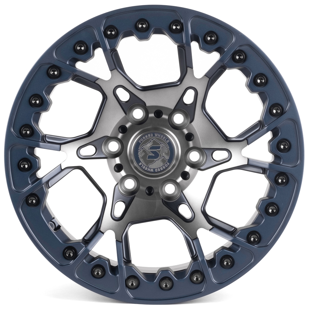 Кованый диск SKILL SV307-SL178 R17 9J 6x135 ET20 Кованый диск SKILL SV307-SL178 R17 9J 6x135 ET20 DIA 87.1 синий матовый + полировка + лак SH55