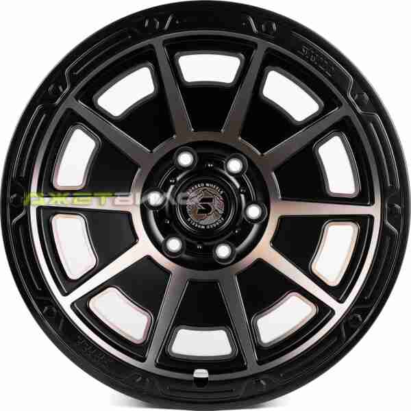 Кованый диск SKILL SV308-DS218 R20 10J 6x139.7 ET10 DIA 77.8 Чёрный Матовый + Бронзовые Спицы