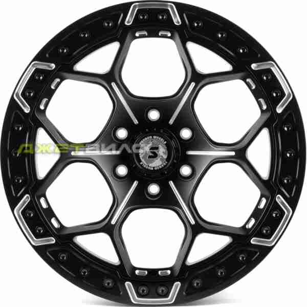 Кованый диск SKILL SV310-SK334 R20 9.5J 6x135 ET20 DIA 87.1 Чёрный Матовый + Полировка