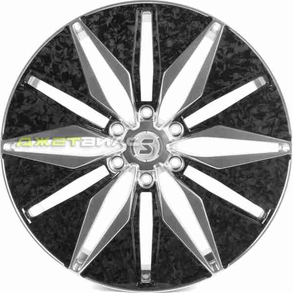 Кованый диск SKILL SV380-SV481 R22 9J 6x139.7 ET28 DIA 78.1 Зеркальная Полировка + Карбон Sfc10