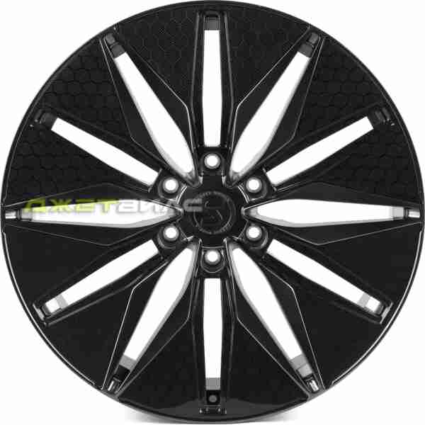 Кованый диск SKILL SV380-SV481 R22 9J 6x139.7 ET28 DIA 78.1 зеркальная полировка + тёмный лак + карбон SFC04