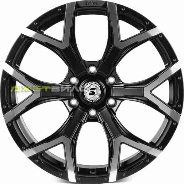 Кованый диск SKILL SV508-SL222 R20 9.5J 6x135 ET20 DIA 87.1 Чёрный Матовый + Полированные Спицы