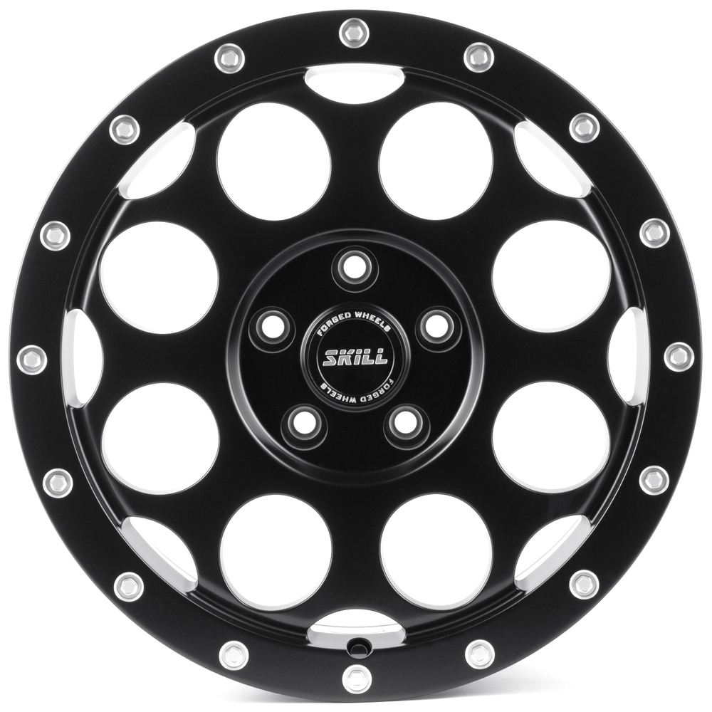 Кованый диск SKILL SV607-SV406 R17 8J 5x120 ET45 Кованый диск SKILL SV607-SV406 R17 8J 5x120 ET45 DIA 65.1 Чёрный Матовый + Полированные Декоративные Болты