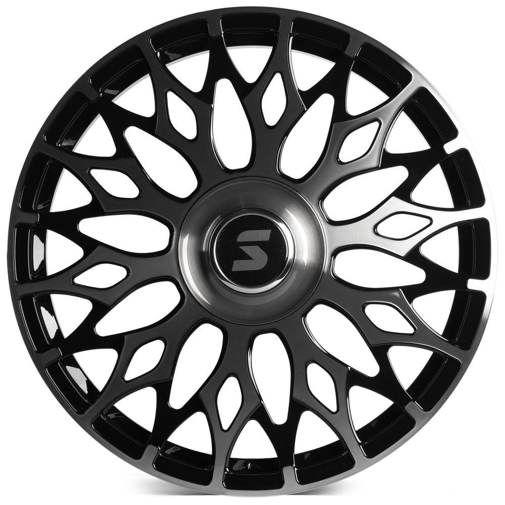 Кованый диск SKILL SV667-CS442 R22 9J 6x139.7 ET50 Кованый диск SKILL SV667-CS442 R22 9J 6x139.7 ET50 DIA 95.1 Чёрный Глянцевый + Полированные Спицы + Темный Лак