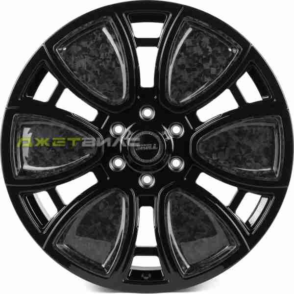 Кованый диск SKILL SV808-SV481 R22 9J 6x139.7 ET50 DIA 95.1 Чёрный Глянцевый + Карбон Sfc06