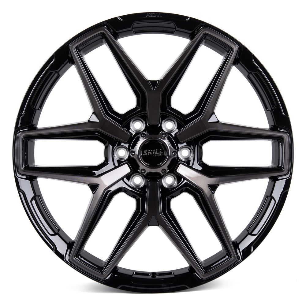 Кованый диск SKILL SV854-CT398 R22 9J 6x139.7 ET45 Кованый диск SKILL SV854-CT398 R22 9J 6x139.7 ET45 DIA 95.1 Чёрный Глянцевый + Полировка + Чёрный Лак