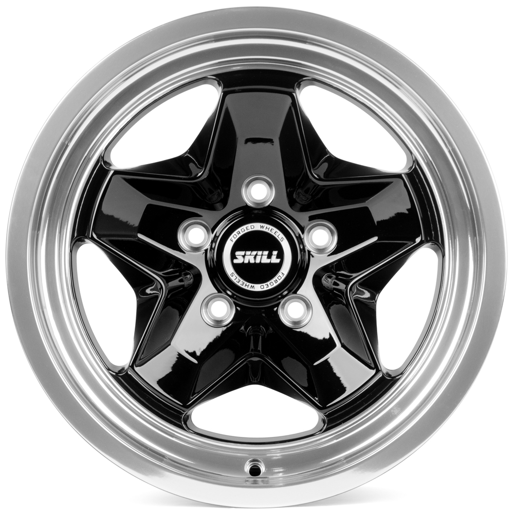 Кованый диск SKILL SV911-SV274 R17 8.5J 5x127 ET12 Кованый диск SKILL SV911-SV274 R17 8.5J 5x127 ET12 DIA 71.5 Чёрный + Полированный Обод